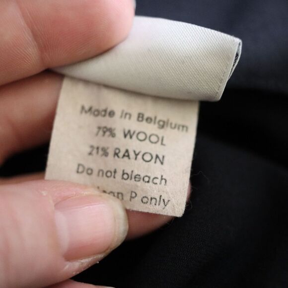 Dries Van Noten Vintage Black Belted Long Maxi Skirt Wool 42 - Picture 13 of 13